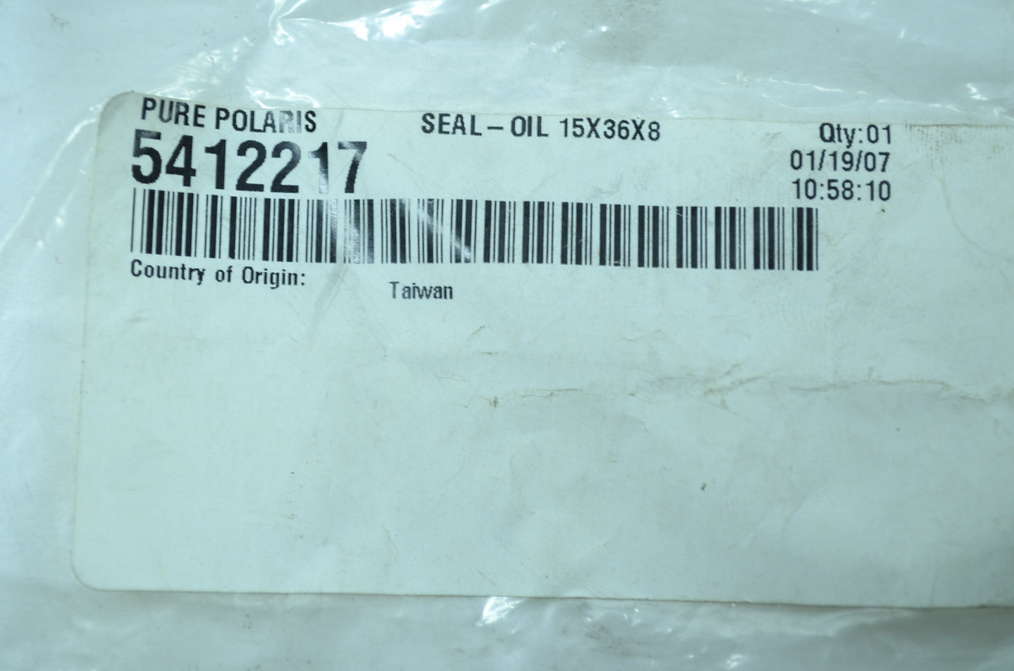 OEM Polaris 5412217 Oil Seal 15X36X8 NOS