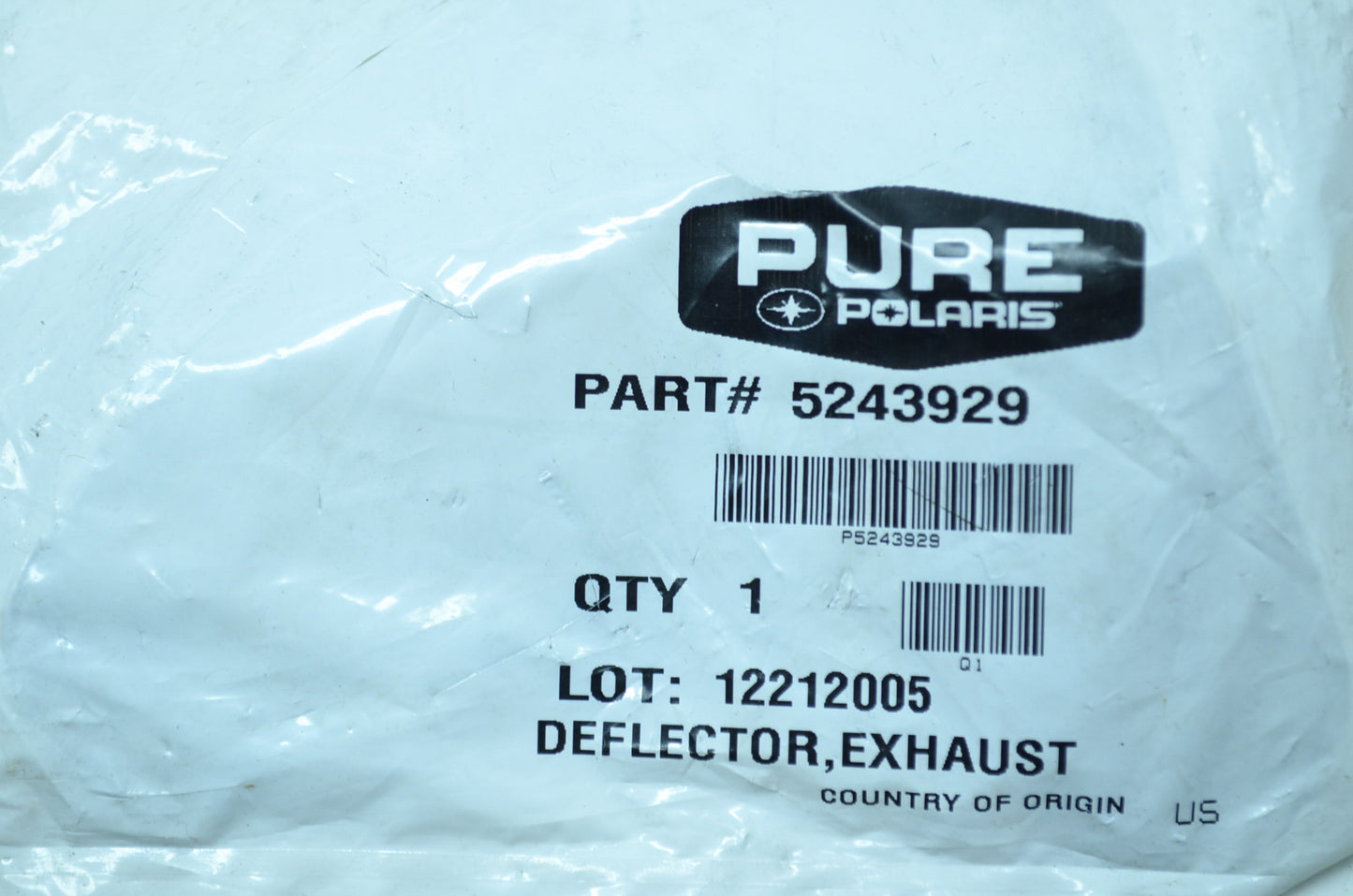 OEM Polaris 5243929 Exhaust Deflector NOS