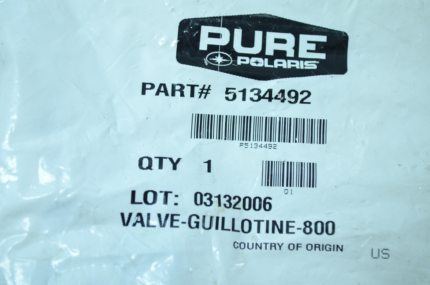 NEW OEM Polaris Exhaust Valve 2005 XC SP RMK Edge Touring Switchback 5134492 NOS