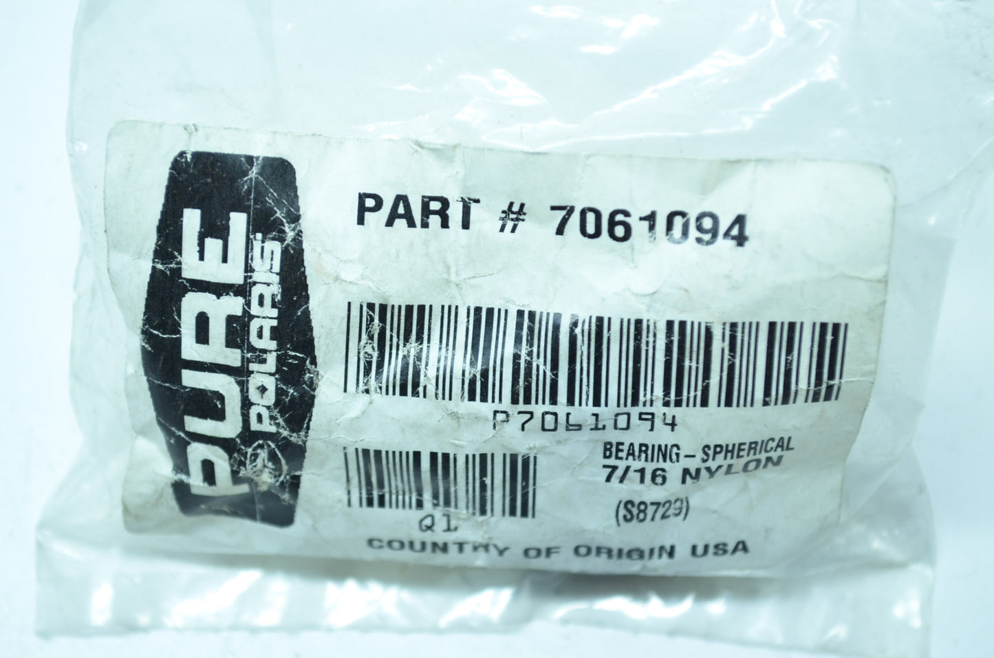 OEM Polaris 7061094 Nylon Spherical Bearing 7/16 NOS