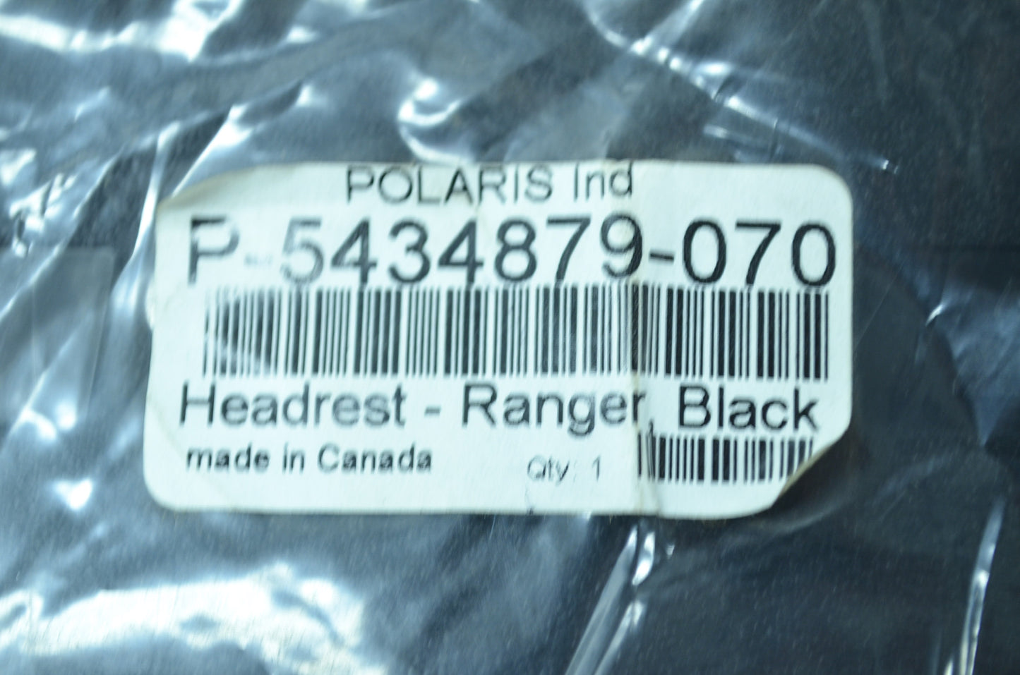 OEM Polaris 5434879-070 Black Headrest NOS