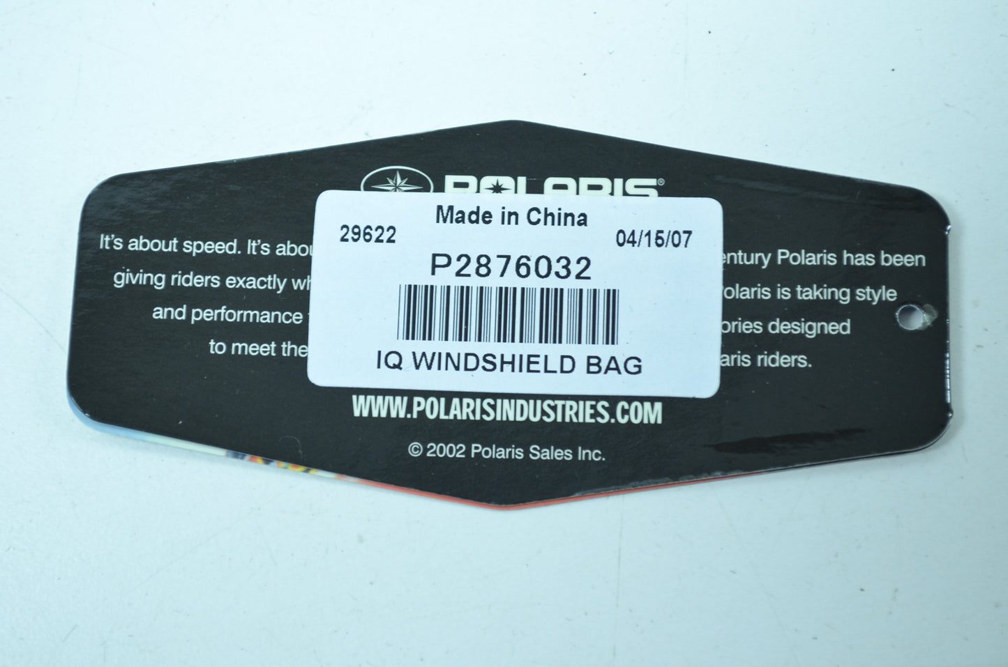 NEW OEM Polaris Windshield Bag IQ Models 2876032 NOS