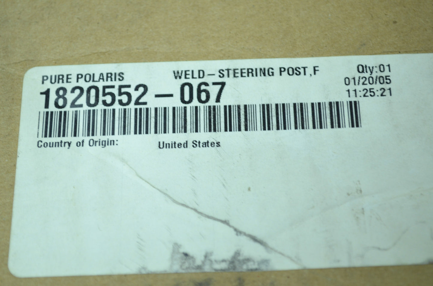 NEW OEM Polaris Steering Post XC SP RMK SKS Deluxe 600 700 1820552-067 NOS