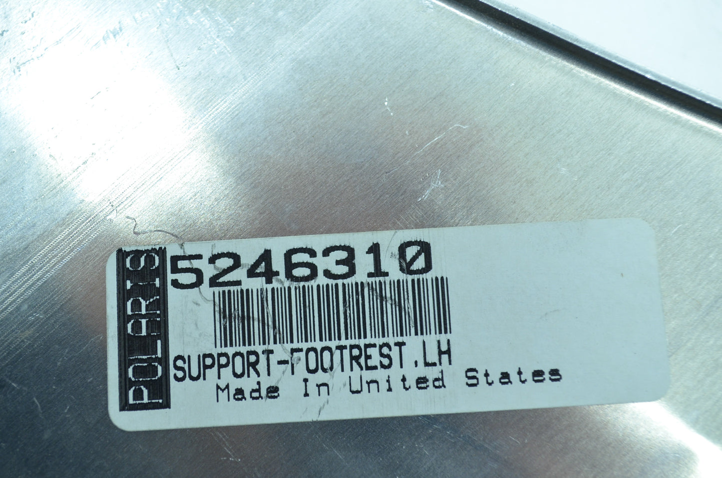 OEM Polaris 5246310 Left Footrest Support NOS