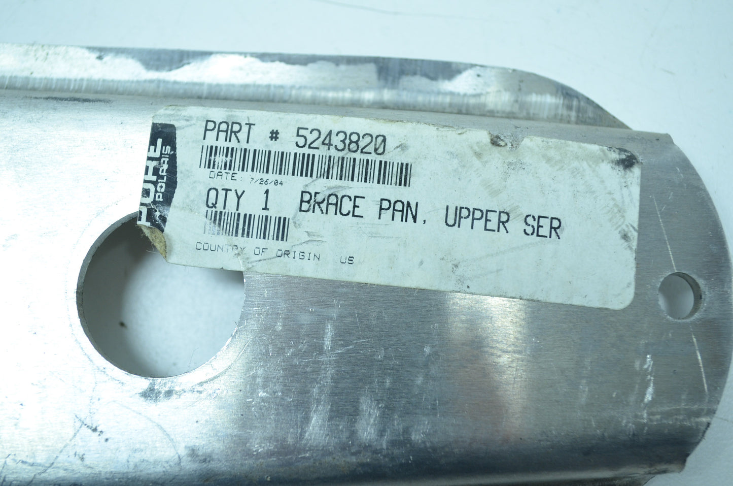 OEM Polaris 5243820 Upper Pan Brace NOS