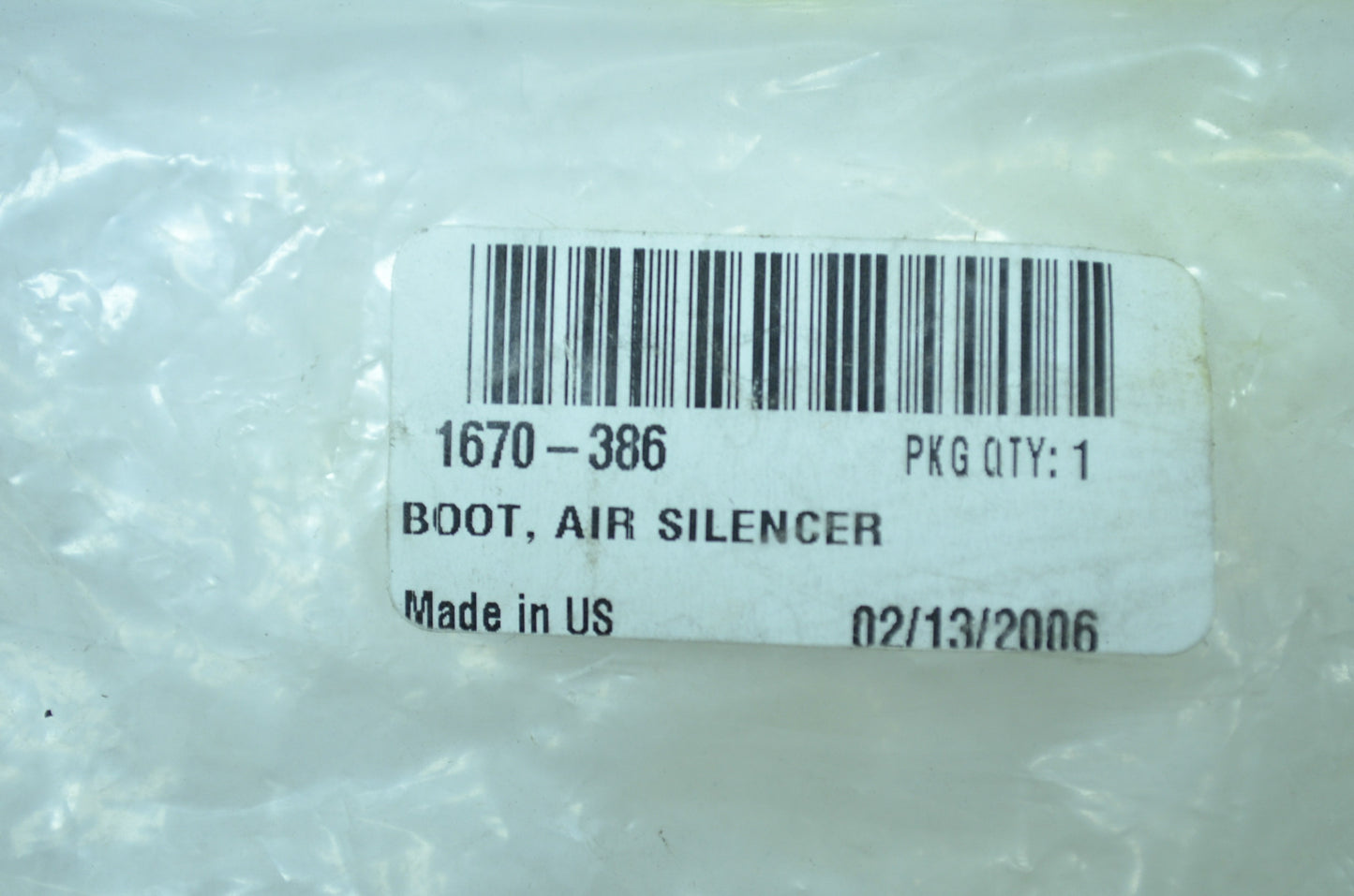 OEM Arctic Cat 1670-386 Air Silencer Boot NOS