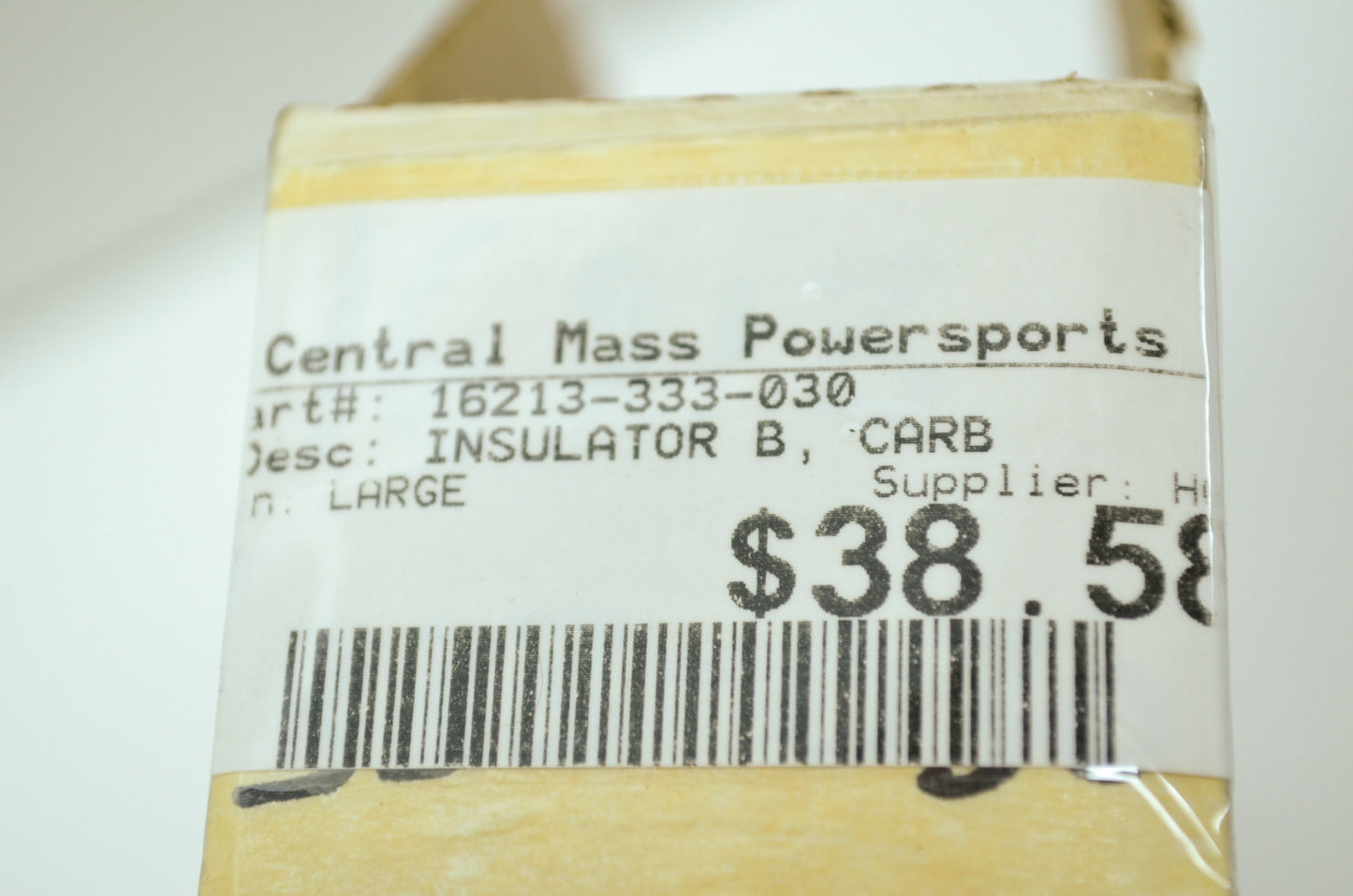 OEM Honda 16213-333-030 Carburetor Insulator B NOS