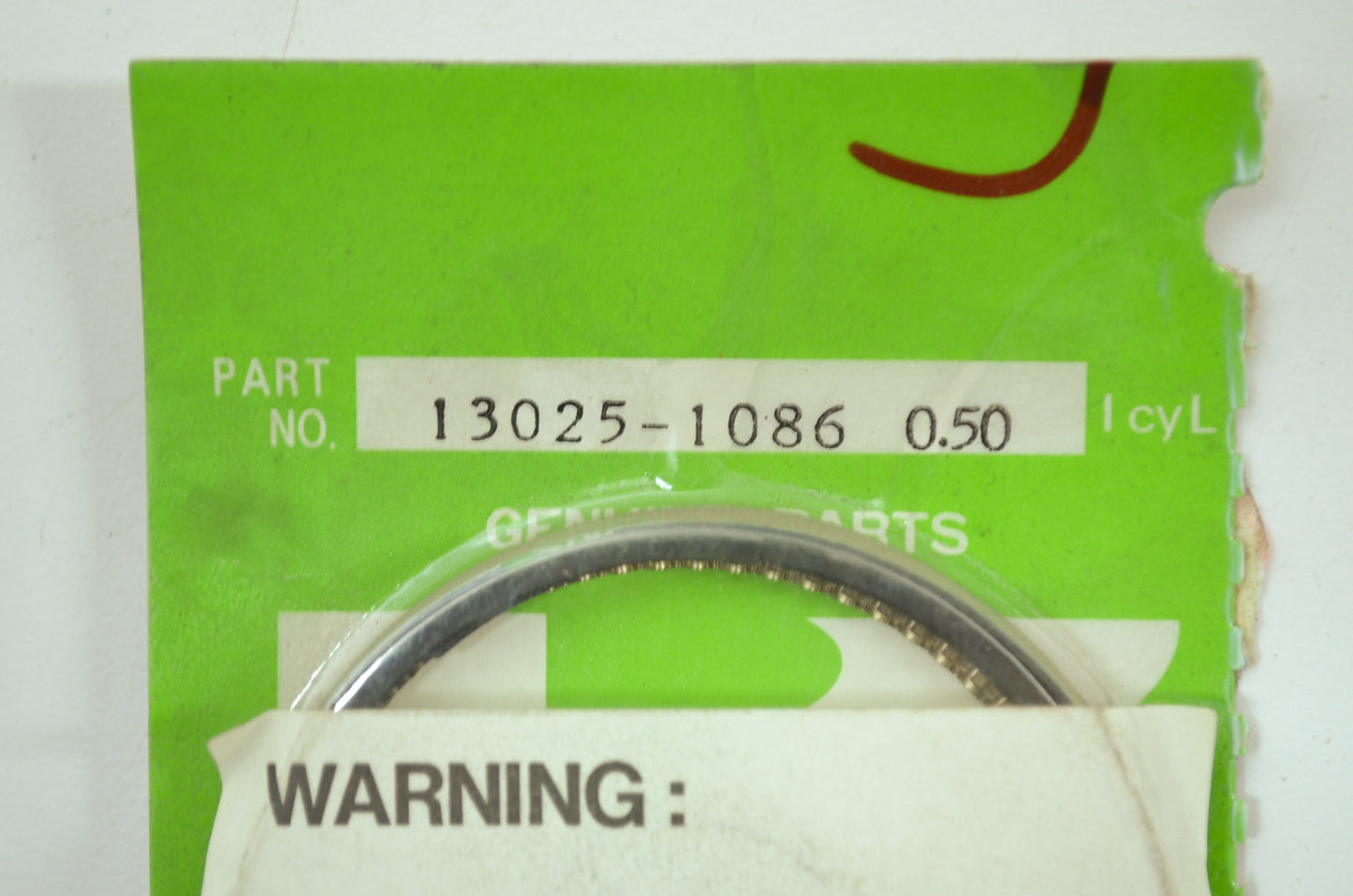 NEW OEM Kawasaki Piston Ring Set OS .50 1988-1997 Ninja 600 R 13025-1086 NOS