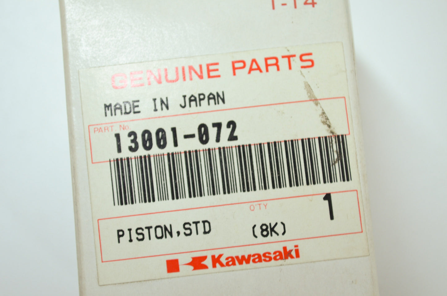 OEM Kawasaki 13001-072 Piston STD NOS