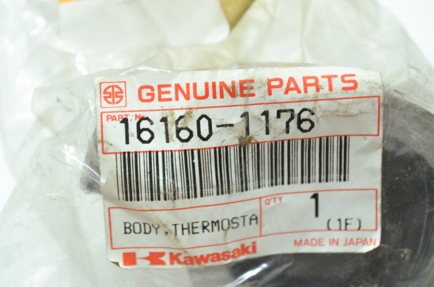 OEM Kawasaki 16160-1176 Lower Thermostat Body NOS