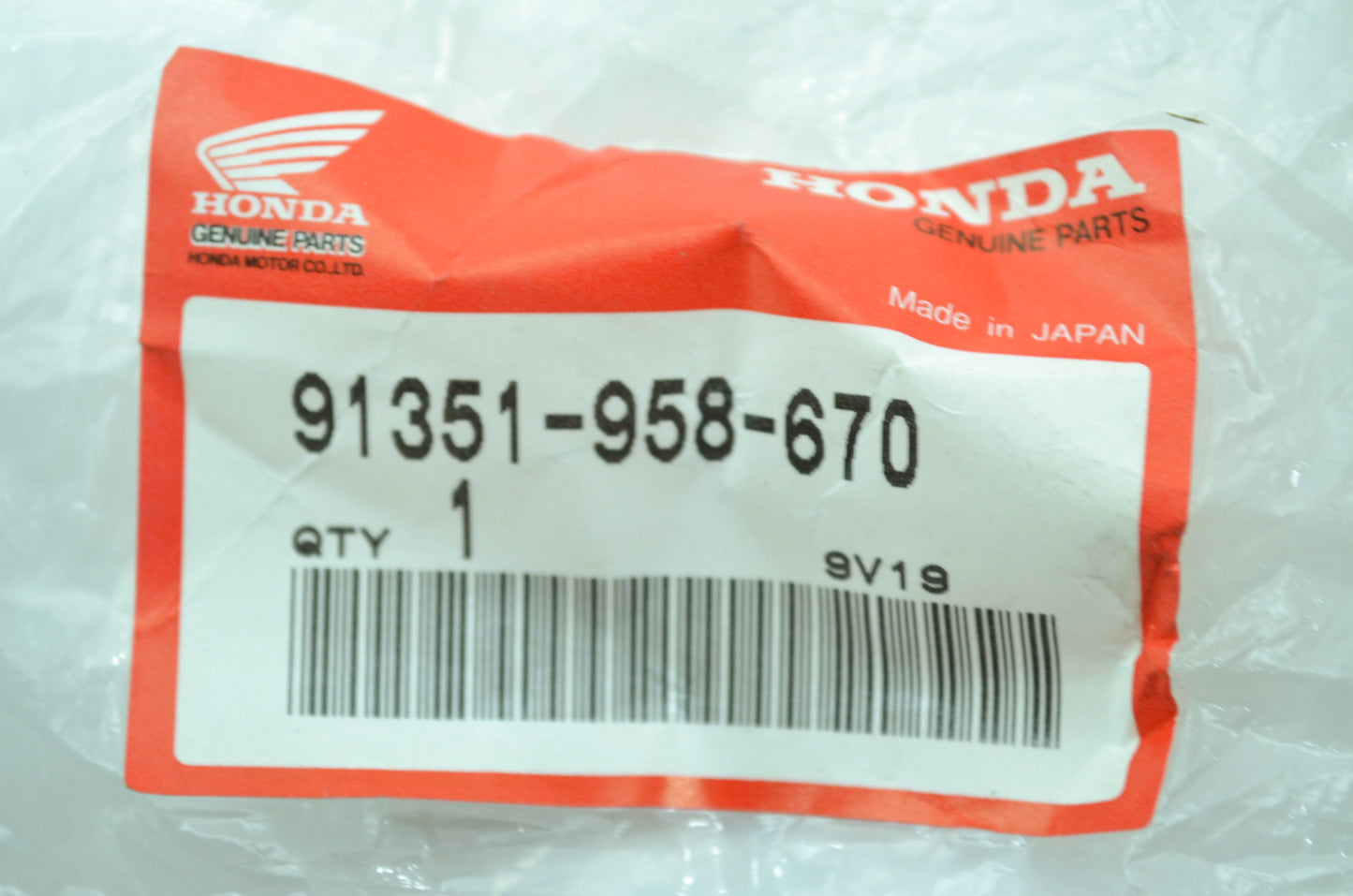 OEM Honda 91351-958-670 O-Ring (160X4.2) NOS