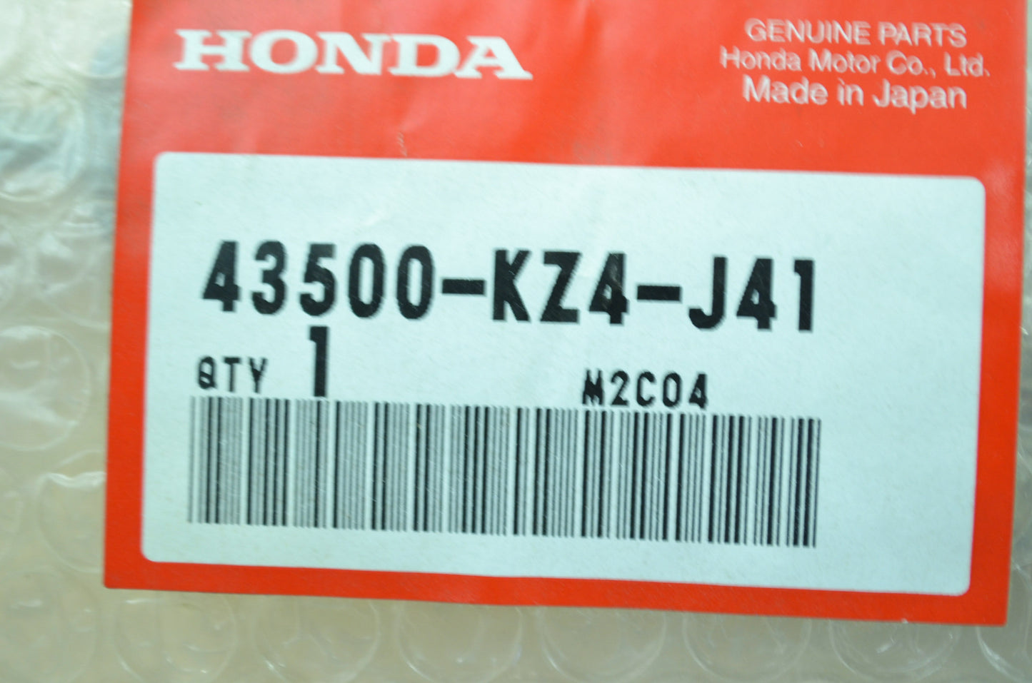 NEW OEM Honda Brake Master Cylinder 2002 CR250 CRF450 43500-KZ4-J41 NOS