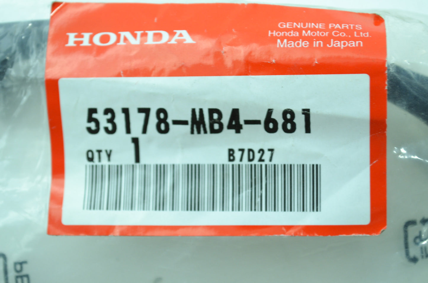 OEM Honda 53178-MB4-681 Left Handlebar Lever NOS