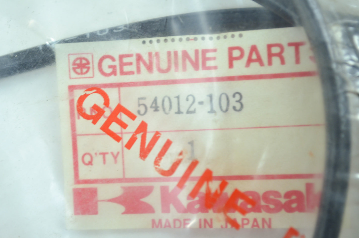 OEM Kawasaki 54012-103 Control Cable NOS