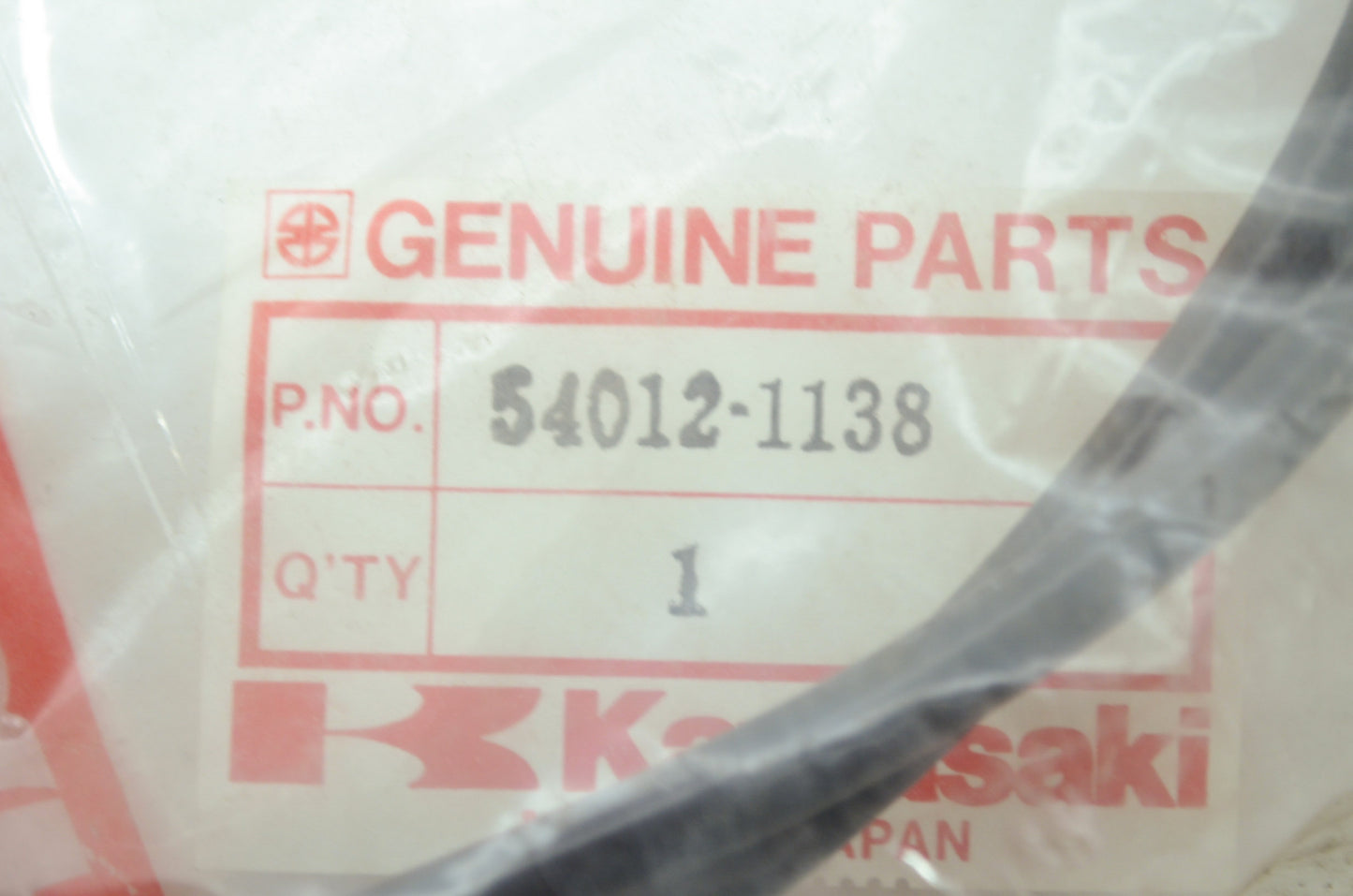 OEM Kawasaki 54012-1138 Throttle Cable NOS