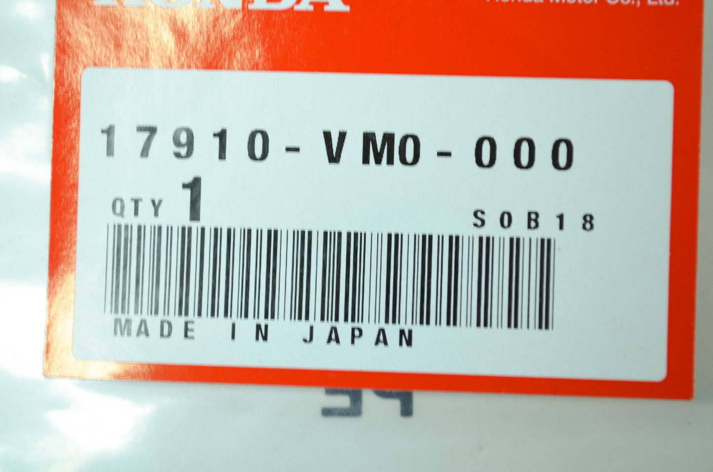 OEM Honda 17910-VM0-000 Throttle Cable NOS