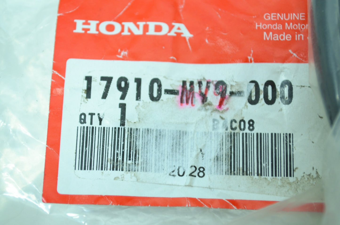 OEM Honda 17910-MV9-000 Throttle Cable A NOS