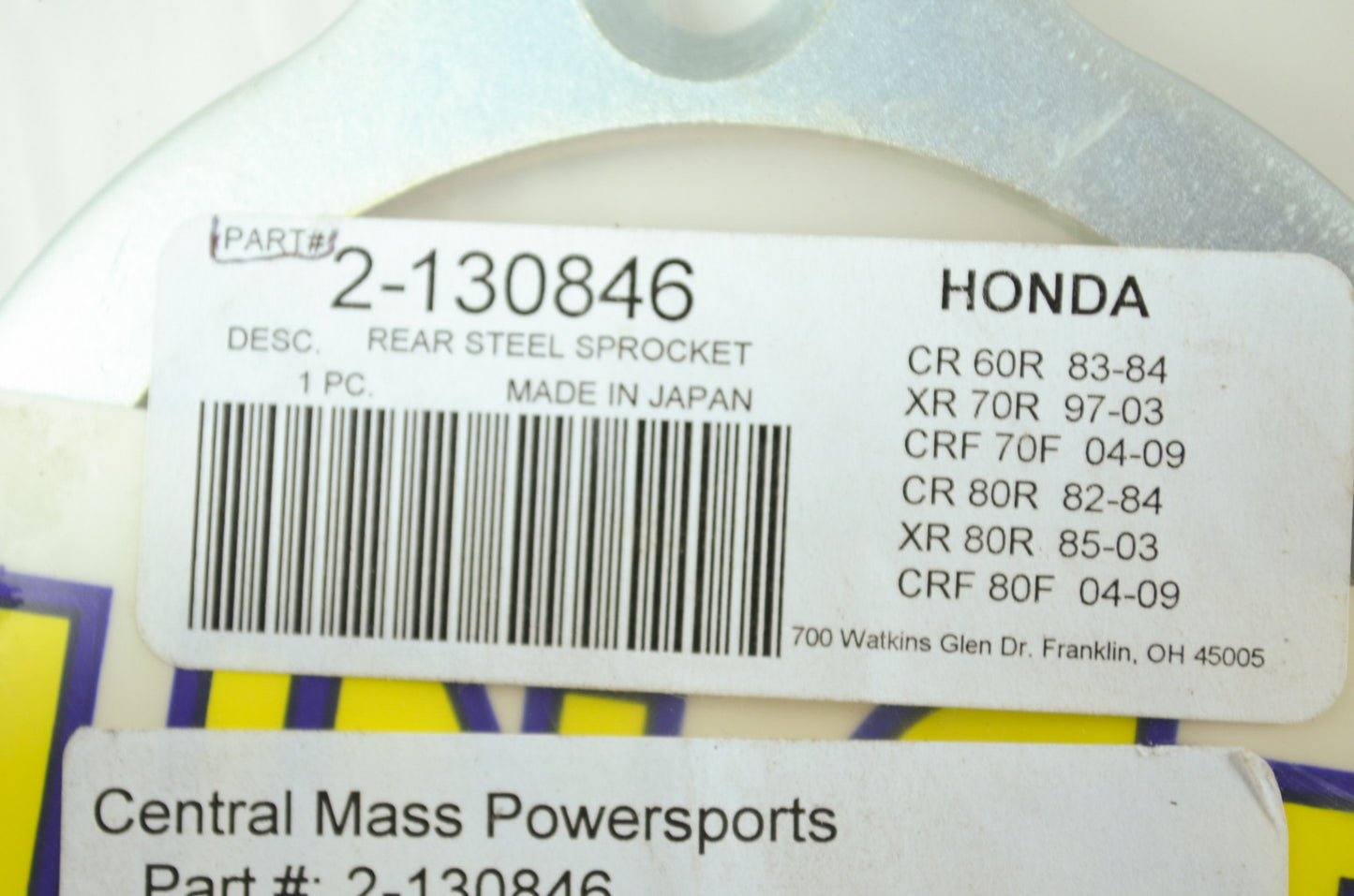 New Sunstar Honda Sporcket 46 Tooth NOS