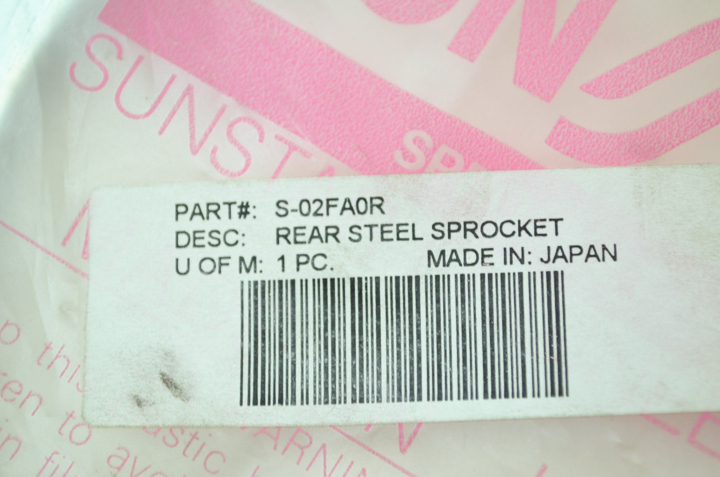 Sunstar S-02FA0R, 2-552639 Kawasaki Sprocket 39T ZX600 GSX1300 S-02FA0R NOS