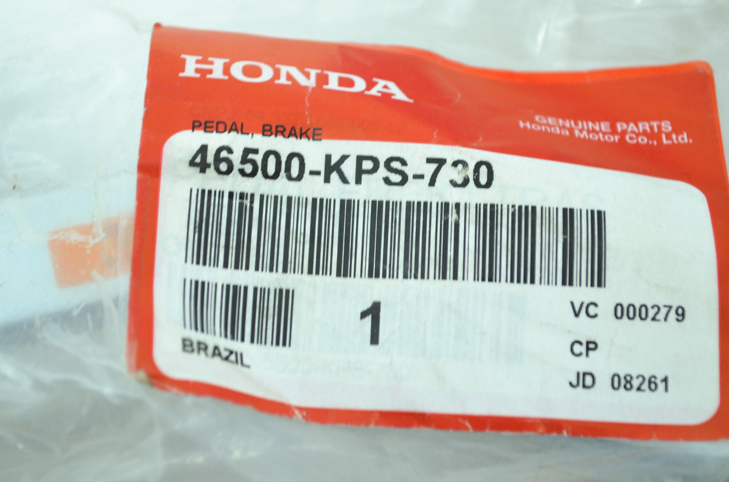 OEM Honda 46500-KPS-730 Brake Pedal NOS