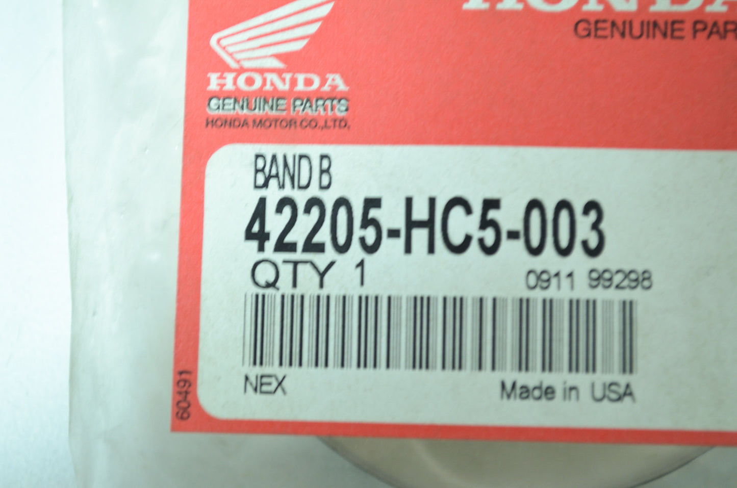 New OEM Honda 42205-HC5-003 Band B NOS