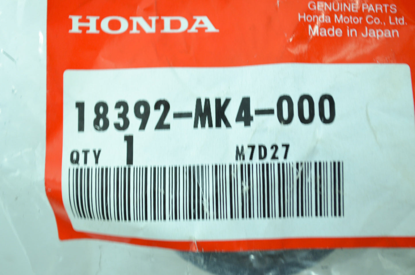 OEM Honda 18392-MK4-000 Muffler Gasket NOS