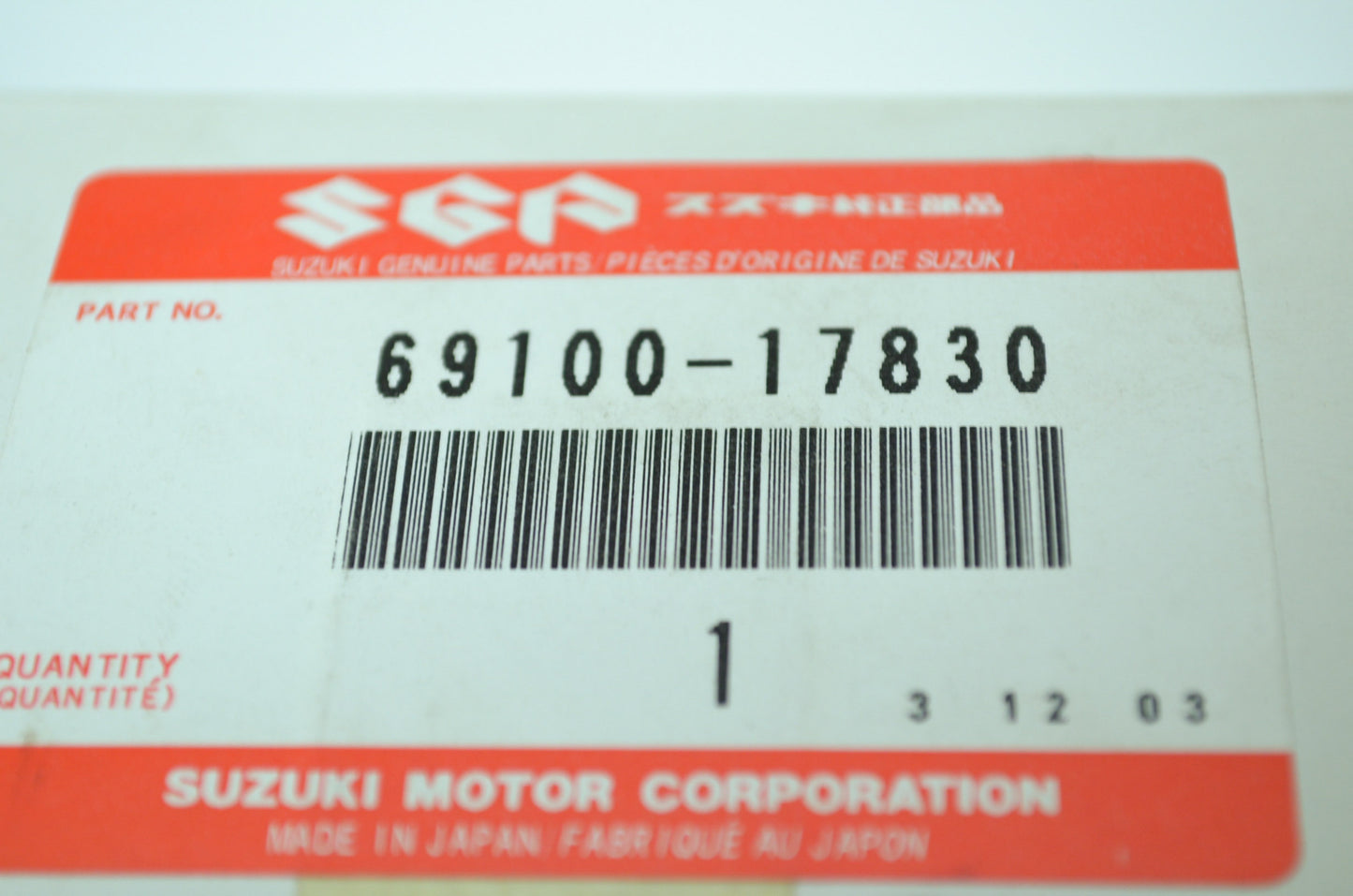 OEM Suzuki 69100-17830 Piston Set NOS