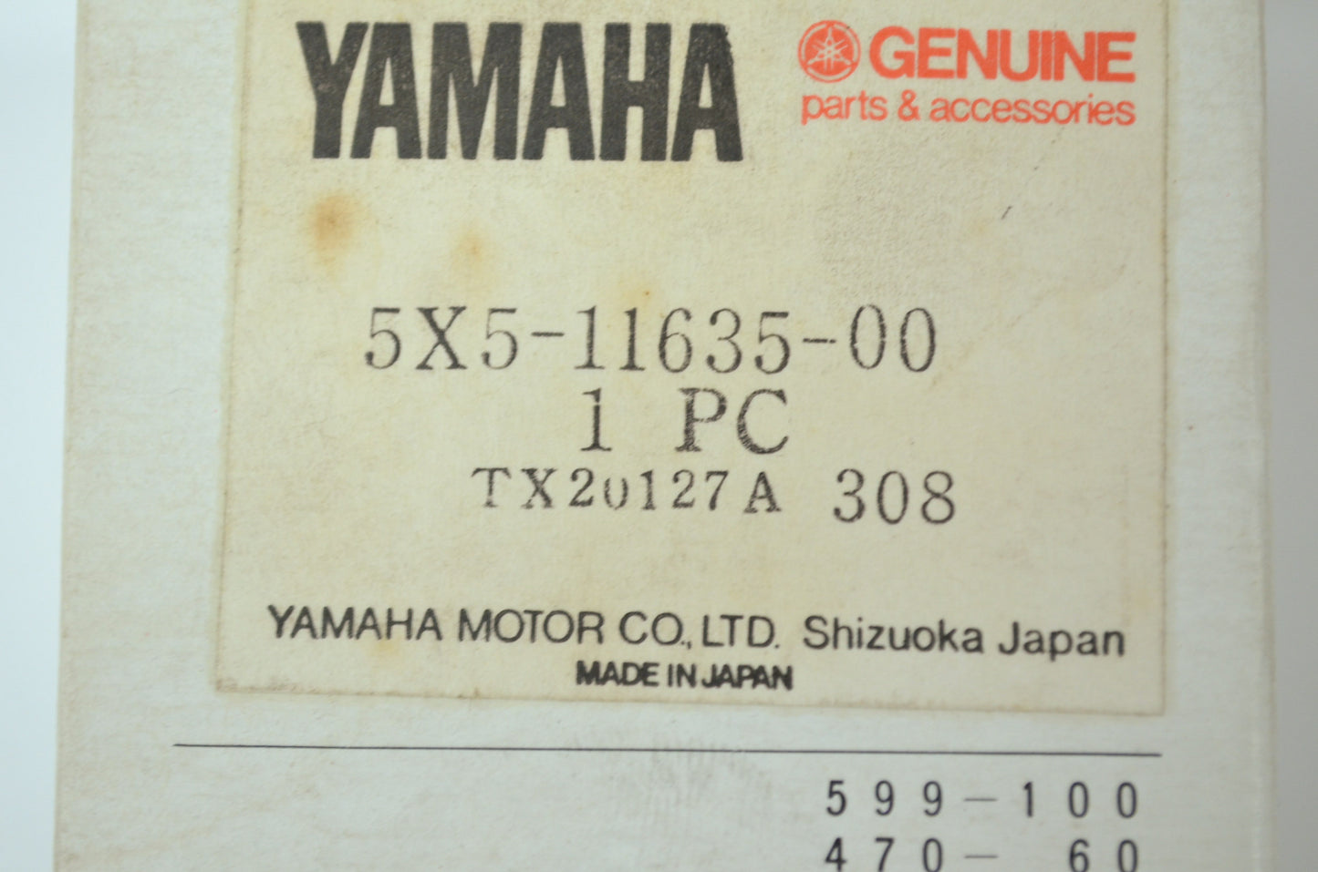 OEM Yamaha 5X5-11635-00-00 Piston 1 O/S 0.25 NOS