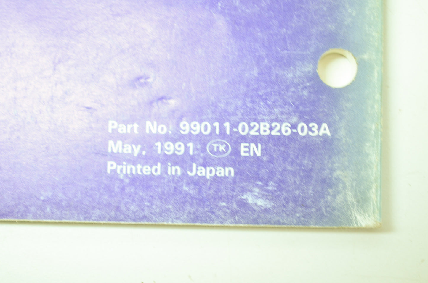 OEM Suzuki 1991 RM80S N Model Service Manual 99011-02B26-03A