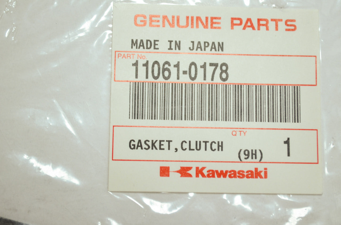 OEM Kawasaki 11061-0178 Clutch Cover Gasket NOS