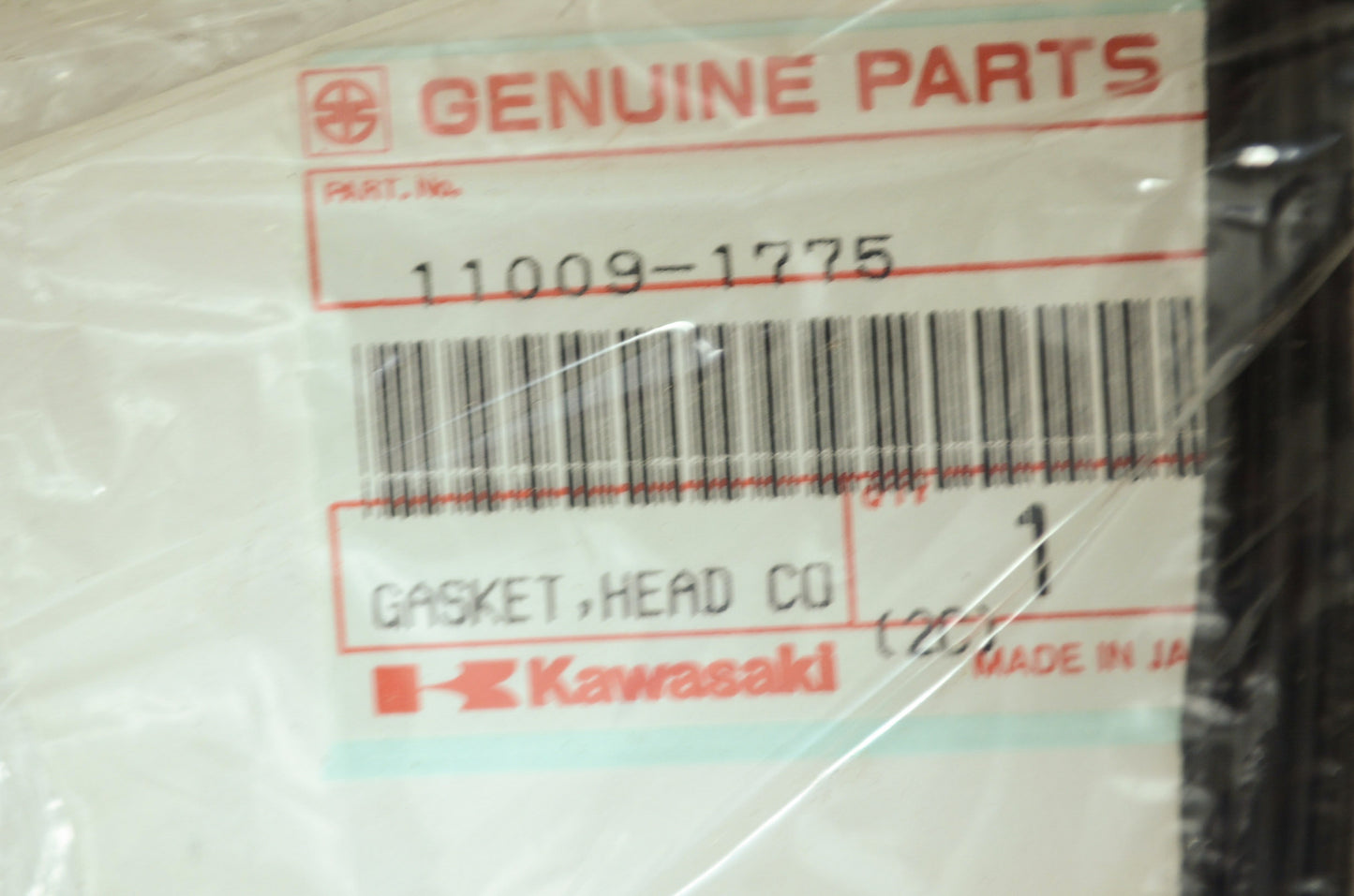 OEM Kawasaki 11009-1775 Head Cover Gasket NOS