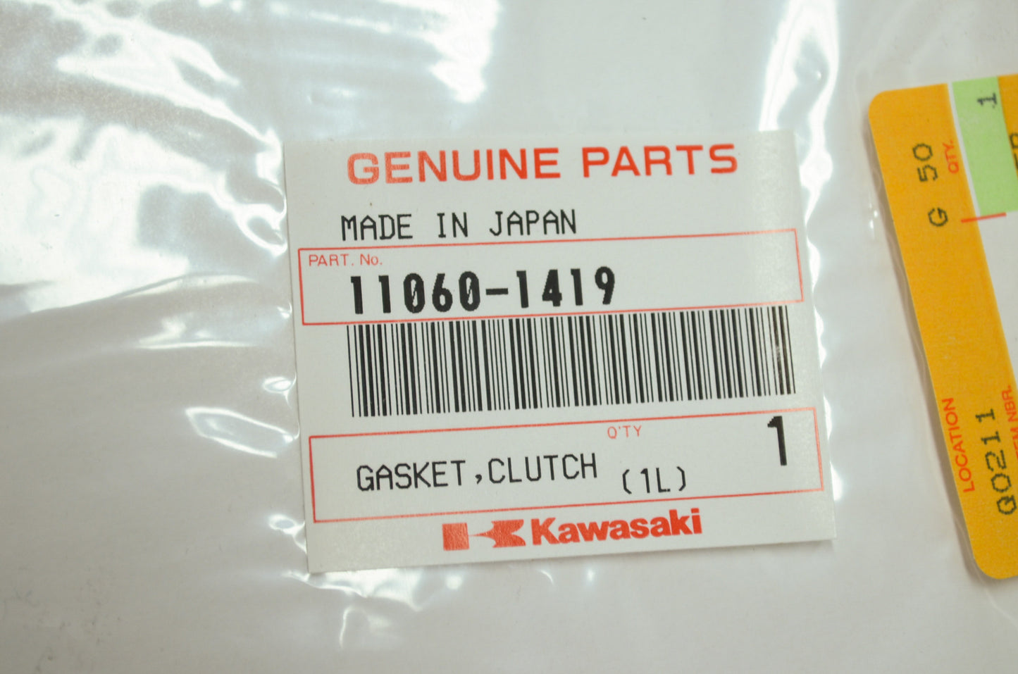 OEM Kawasaki 11060-1419 Clutch Cover Gasket NOS
