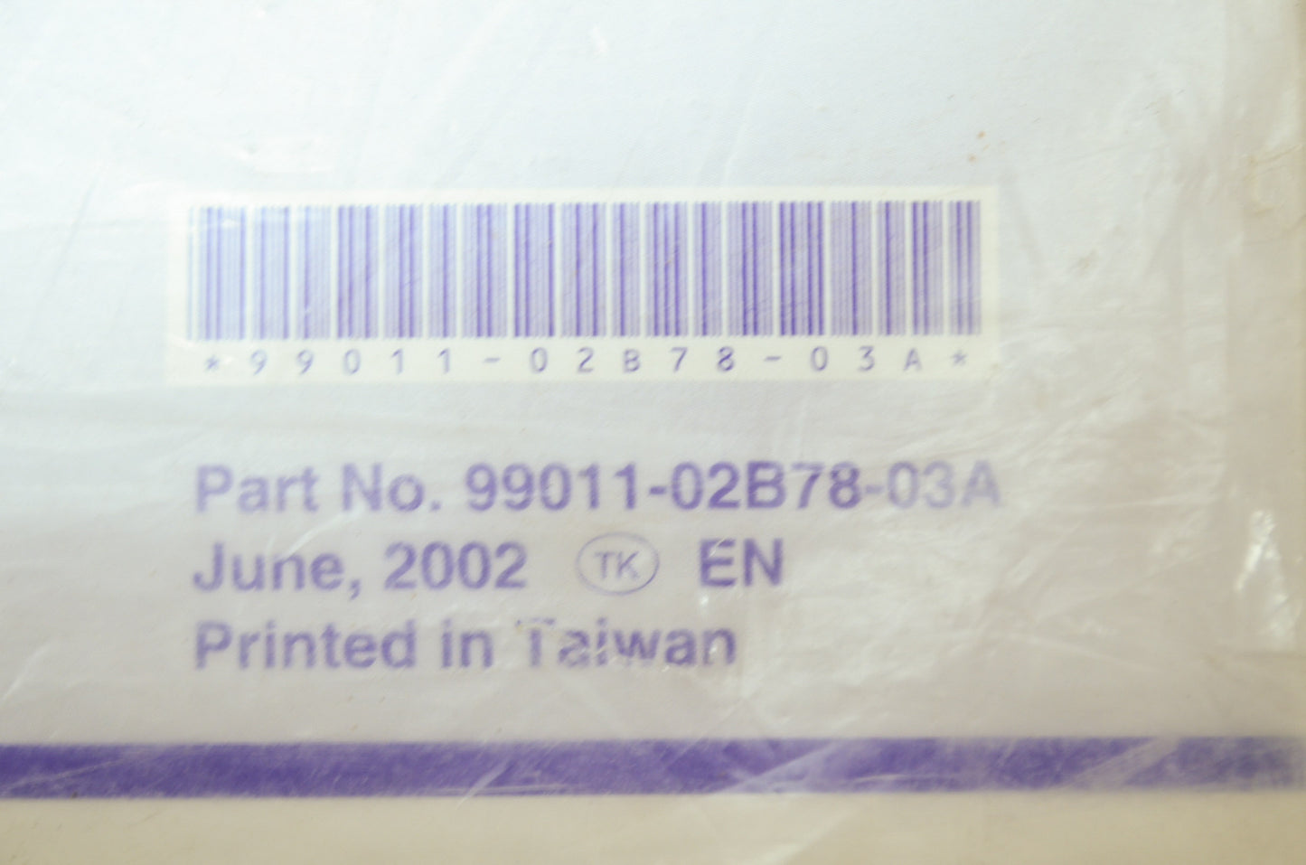 OEM Suzuki 99011-02B78-03A Owner's & Service Manual RM85/LK3 2 NOS