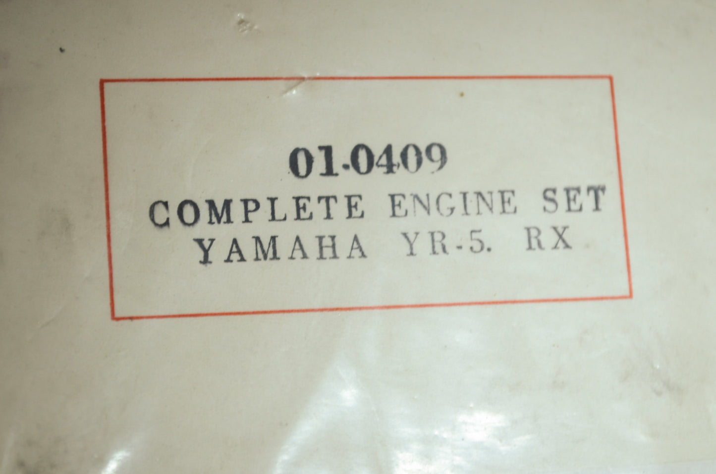 Rocky 01-0409 Yamaha Gasket YR5 RX NOS