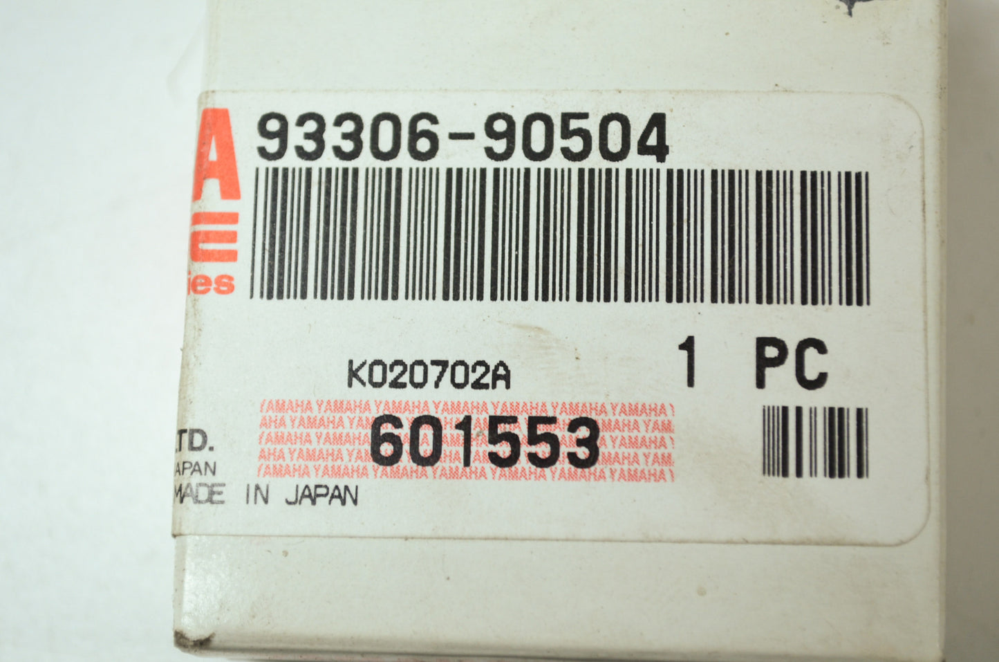 OEM Yamaha 93306-90504-00 Bearing NOS