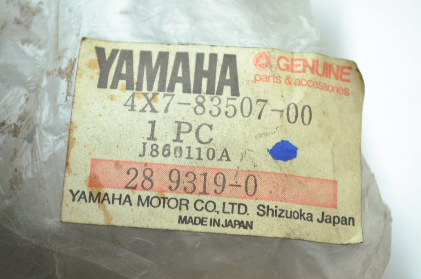 OEM Yamaha 4X7-83507-00-00 Speedometer Cover NOS