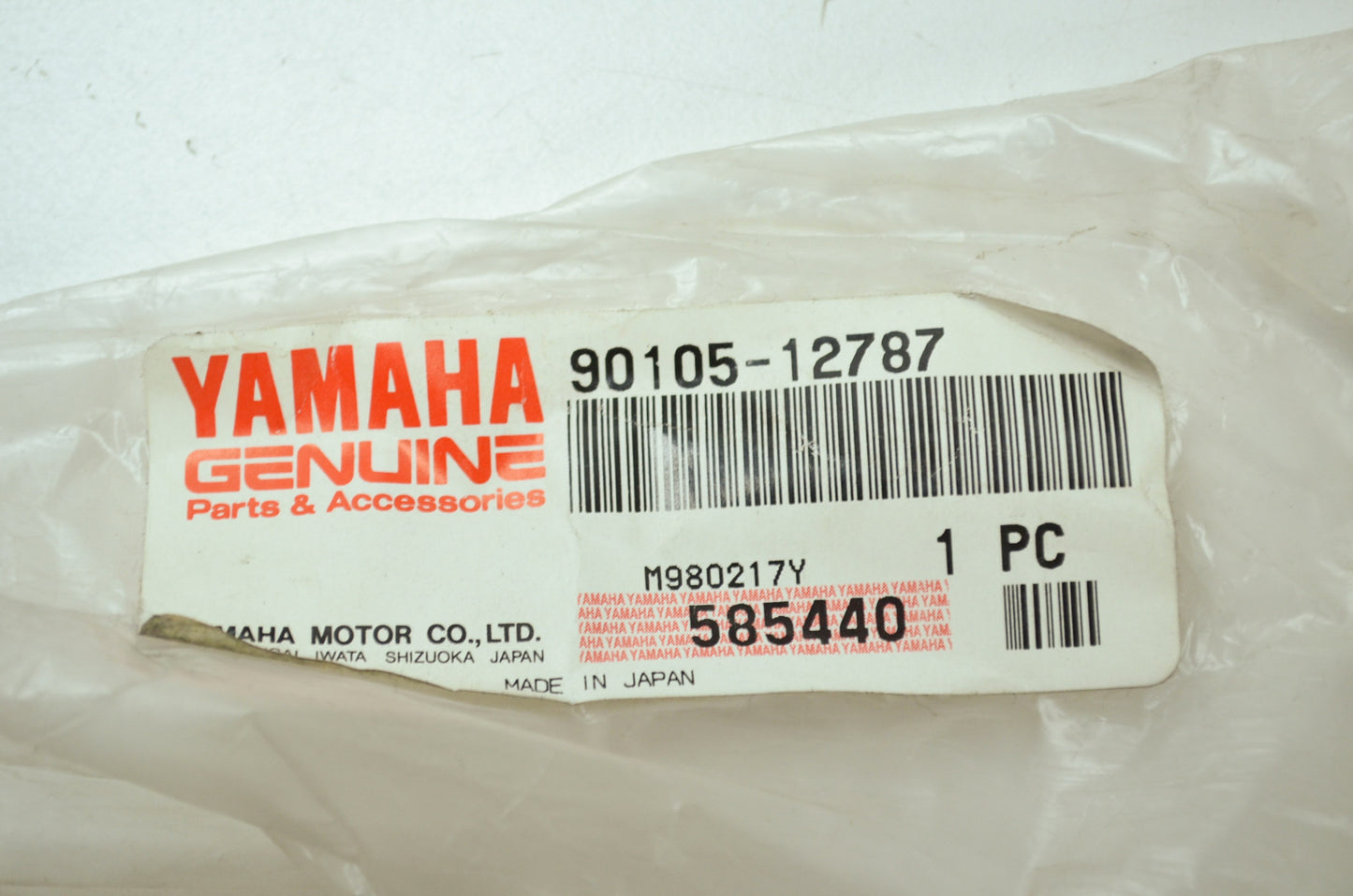 OEM Yamaha 90105-12787-00 Washer Based Bolt NOS