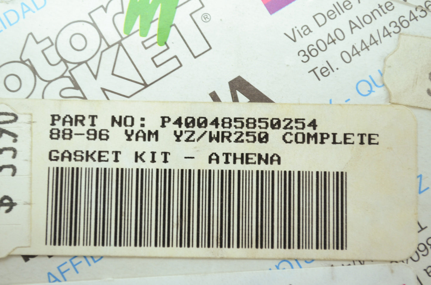 NEW Athena Yamaha Gasket Kit 1988-1996 YZ250 WR250 400485850254 NOS