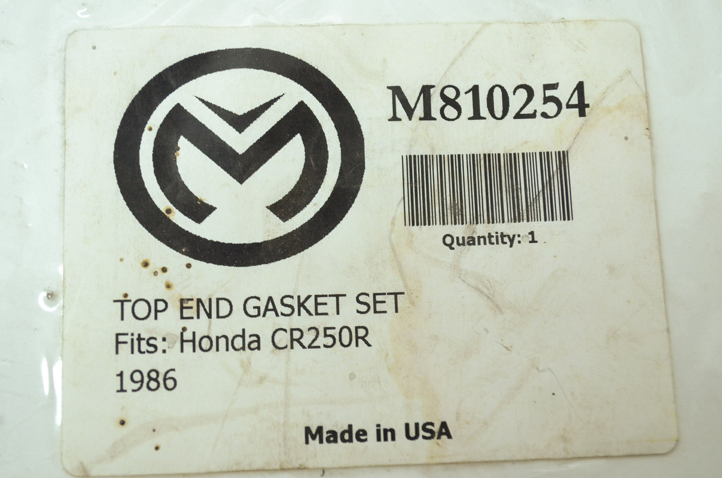 NEW Moose Honda Gasket Set 1986 CR250 CR250R M810254 NOS