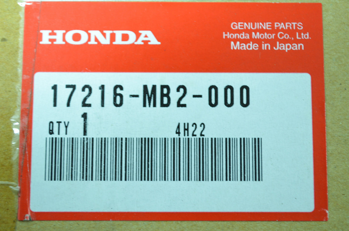 OEM Honda 17216-MB2-000 Air Cleaner Element NOS