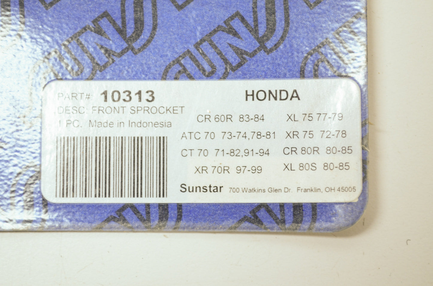 New Sunstar Honda Sprocket 13 Tooth NOS