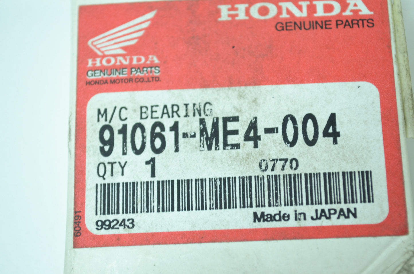 OEM Honda 91061-ME4-004 Bearing 22x56x16 NOS