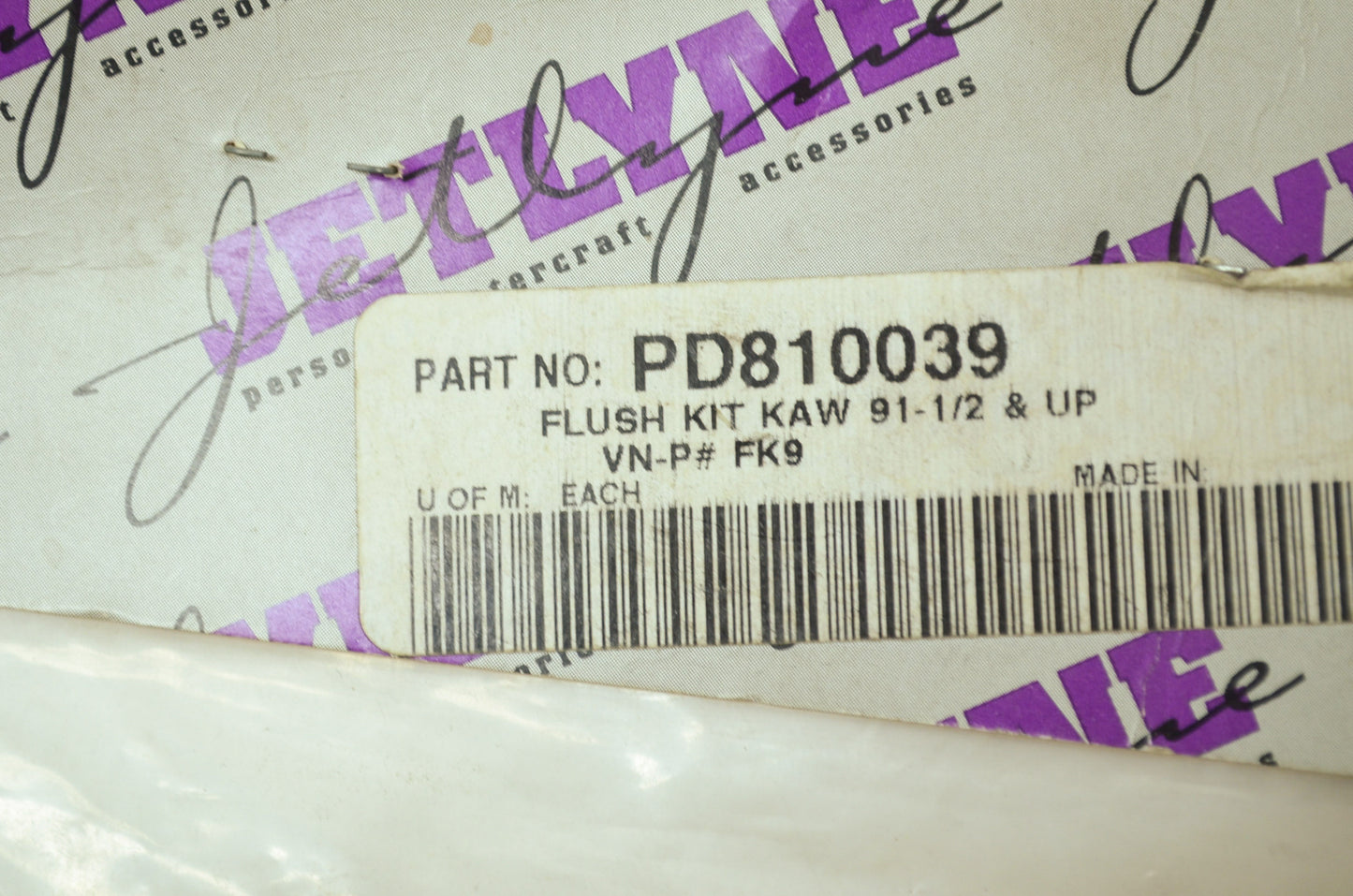 NEW Jetline Kawasaki 1991 And Up Flush Kit PD810039 NOS