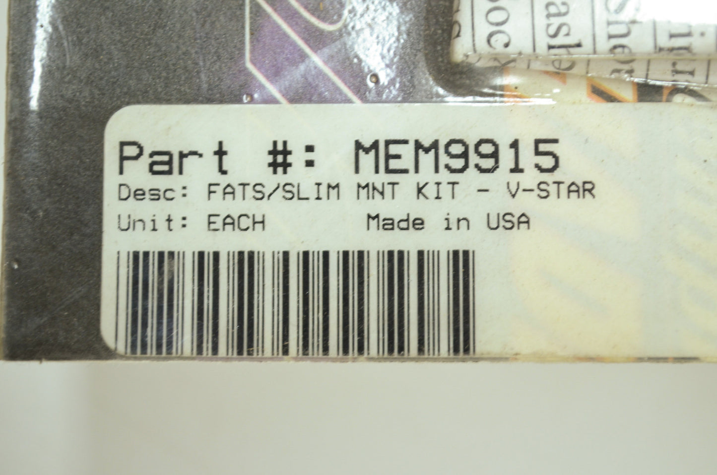 NEW Memphis Windshield Mount Kit 1996-2006 V Star 1100 Classic MEM9915 NOS