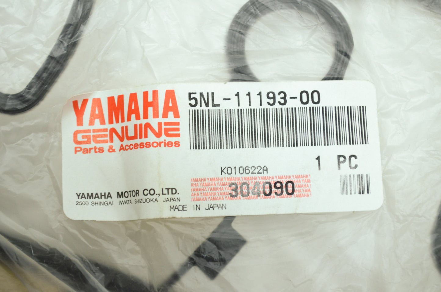 OEM Yamaha 5NL-11193-00-00 Head Cover Gasket 1 NOS