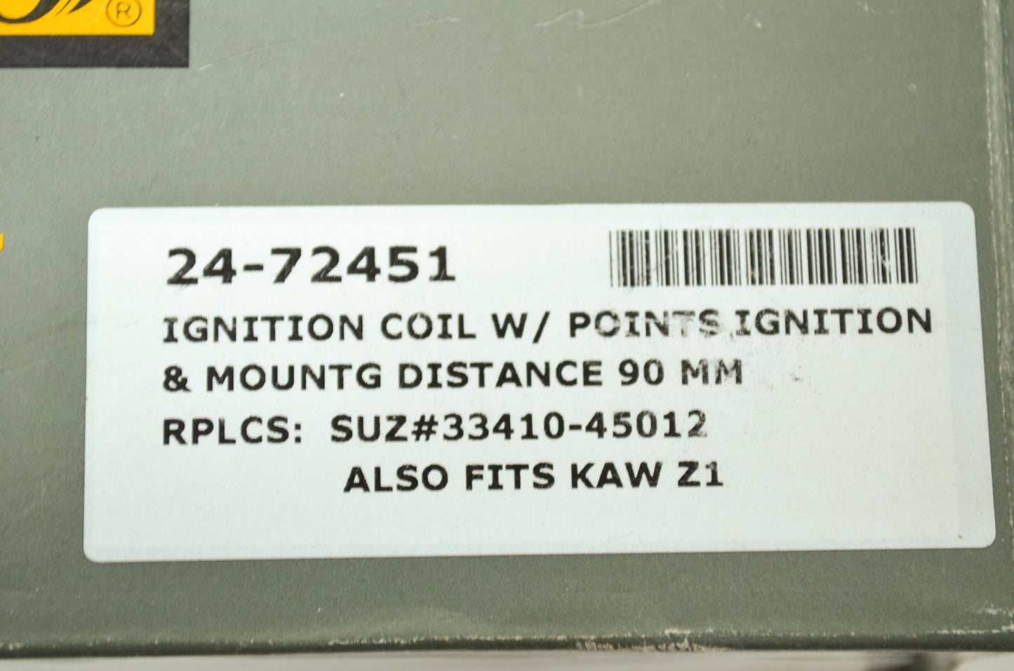 NEW Emgo Suzuki Ignition Coil KZ GS 33410-45012 NOS
