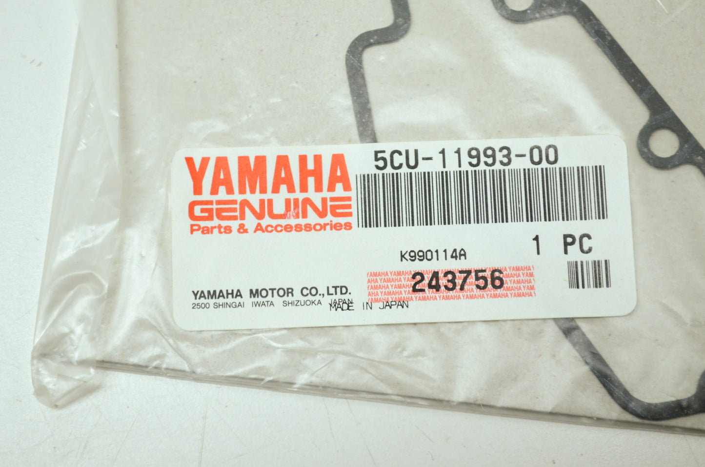 OEM Yamaha 5CU-11993-00-00 Gasket NOS