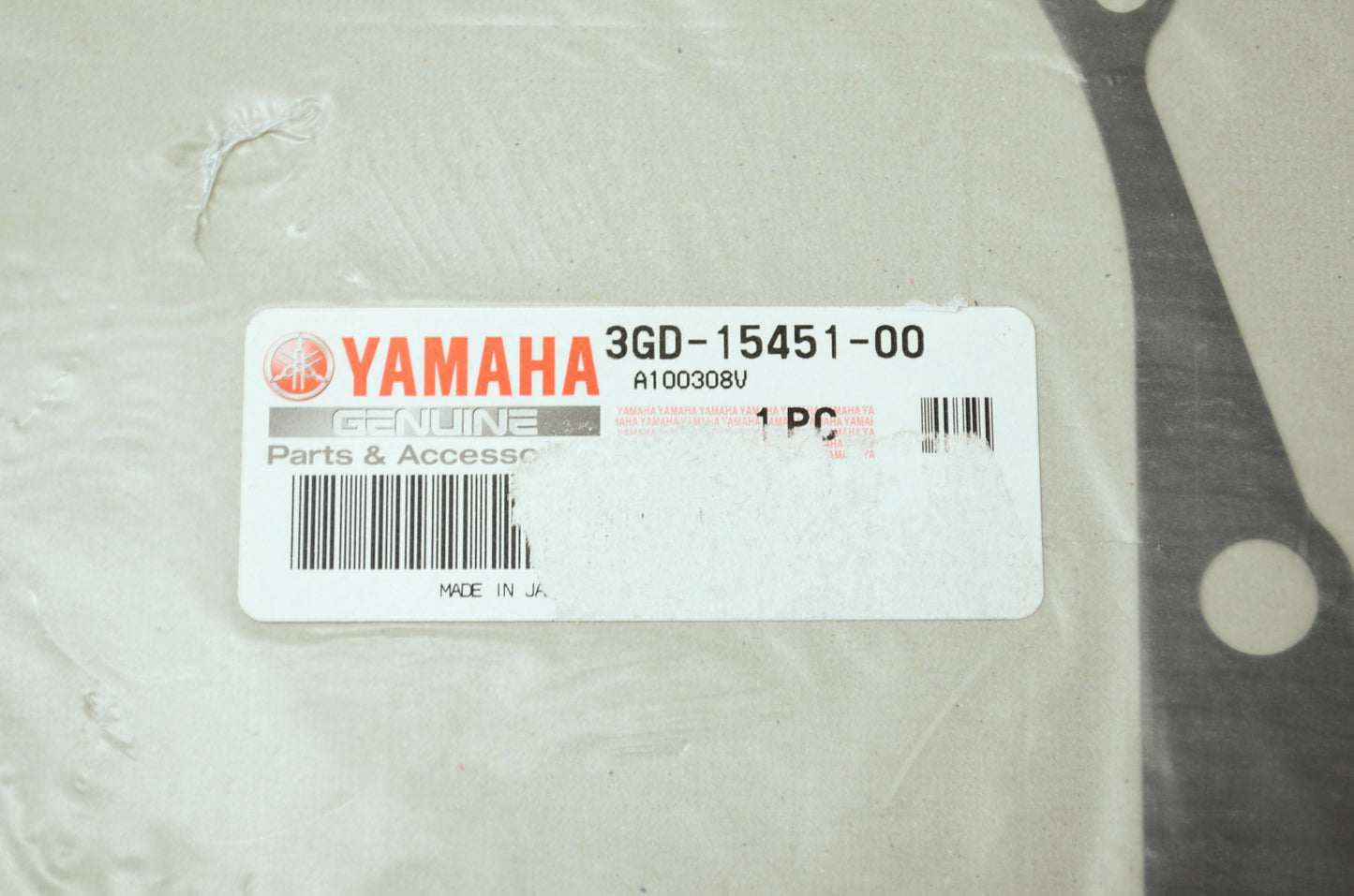 New OEM Yamaha 3GD-15451-00-00 Crankcase Cover Gasket NOS