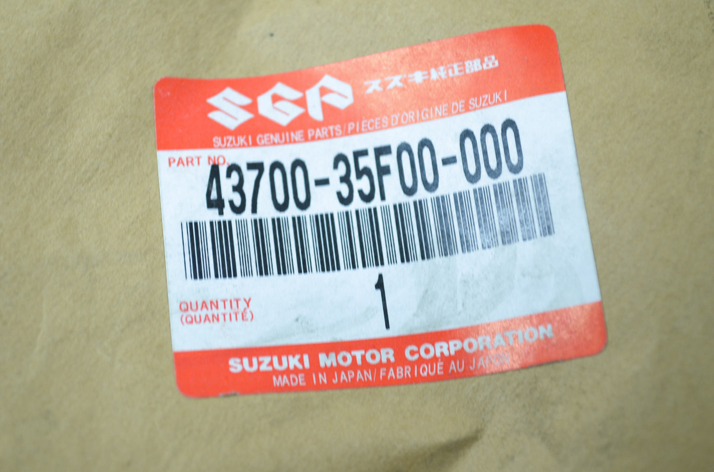 NEW OEM Suzuki Left Foot Rest 01-02 GSX-R 600 750 1000 43700-35F00 NOS