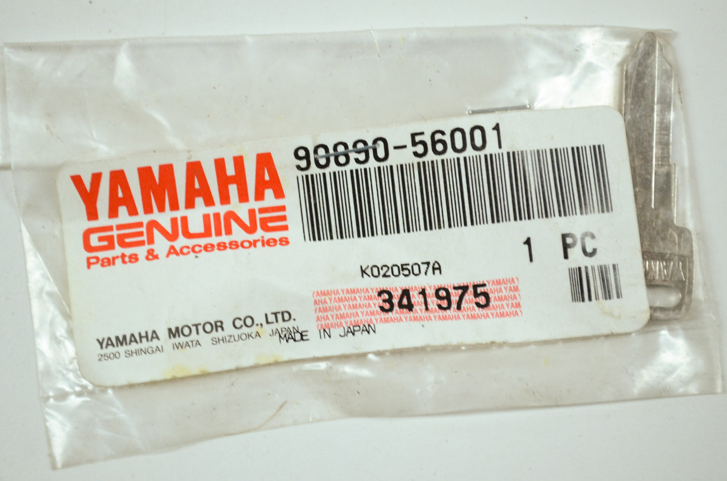 New OEM Yamaha Blank Key A Type NOS